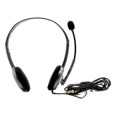 Logitech H111 Wired On Ear Headphones With Mic Black