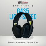 Logitech G435 Light Speed and Lightweight Gaming Bluetooth Wireless Over Ear Headphones with Mic
